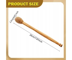 Bez Marki Honey Dipper,Mieszadło do mieszania miodu,Rodzinny domowy Drizzler Drewniana różdżka Dżem 20 cm