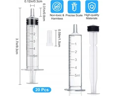 Bez Marki INDIVIDUALUS 5ML 20Vnt. PLASTIKINIS DOZAVIMAS KELIAS VALYMAS