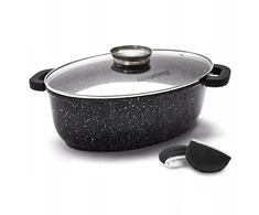 Bez Marki INDUKCINĖ keptuvė ORKAITĖI su kvapiąja priemone, OVAL Konighoffer Pollo 8 l