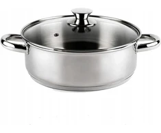 Bez Marki Indukcinis indas iš nerūdijančio plieno 18/10 28cm 6.8L Ø28cm H11cm VIER