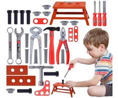 Bez Marki ĮRANKIŲ RINKINYS VAIKAMS LITTLE DIY ĮRANKIAI PLAKTUKAS RAKTAI 38 EL