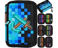 Bez Marki IŠplečiama TRIJŲ SKYRIŲ MOKYKLINĖ DĖŽĖ BERNIUKUI MINECRAFT MAINCRAFT XL