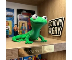 Bez Marki JASZCZURKA TOM HOPPERS 3D RUCHOMA FIGURKA MEM LIZARD GADŻET PREZENT ZABAWKA