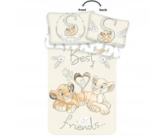 Bez Marki Jerry Fabrics vaikiškas patalynės komplektas Lion King Best Friends, 100x135, 2 dalių