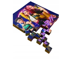 Bez Marki Kaladėlės Magnetyczne 100 vnt DUŻY Rinkinys KPOP Puzzle 6 Obrazków dziewczynki