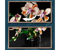 Bez Marki Kaladėlės STORCZYK ORCHIDEA LOGO KWIATY OZDOBA KONSTRUKCYJNE 886 DUŻY Rinkinys