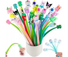 Bez Marki KAWAII SILIKONINIAI RAŠYKLAI SU GYVŪNAIS 30 Vnt