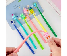 Bez Marki KAWAII SILIKONINIAI RAŠYKLAI SU GYVŪNAIS 30 Vnt