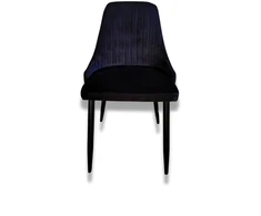 Bez Marki KĖDĖ MEGAN valgomajam, svetainei, tualetinis staliukas, Juodas VELOUR velvetas, patogi