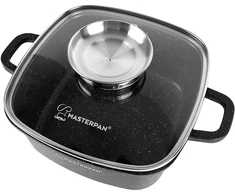 Bez Marki KEPOTINIS MARMULINIS PUODAS 2,8l 20cm INDUKCINIŲ DUJŲ MASTERPAN 2101 - 2026