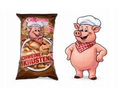 Bez Marki Keto Crisps BBQ kepsninės kiaulienos odelės 67% baltymų 100g iš Vokietijos