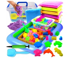 Bez Marki Kinetic Sand 3kg Magic Set Formelės Mentele Sandbox Children XL