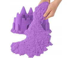 Bez Marki KINETINIS SMĖLIS MAGIC SAND SAND SAND SENSORY ŽAISLAS 1kg PURPURINIS