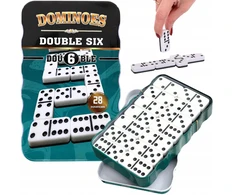 Bez Marki Klasikinis domino žaidimas metalinėje dėžutėje