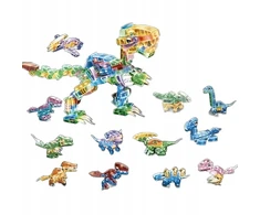 Bez Marki Klocki Dinozaury vaikams Konstrukcyjne komplektas 12 modeli crystal 3 metai