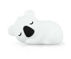 Bez Marki KOALA Naktinė lempa DLA DZIECI LED RGB SILIKONOWA akumuliatorius USB
