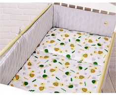 Patalynės komplektas Bez Marki KOMPLET Patalynė OCHRANIACZ VELVET BAWEŁNA DO ŁÓŻECZKA 120X60 Rinkinys