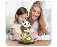 Bez Marki KONSTRUKCINIAI BLOKAI PANDA 999 EL MINI BLOKLIŲ RINKINYS SU ATŠĖLINIO PAGRINDU
