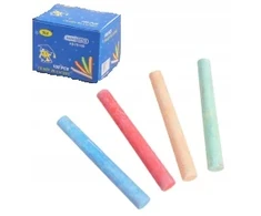 Bez Marki KREDA TABLICOWA KOLOROWA OKRĄGŁA DO TABLICY 100 SZTUK W KARTONIKU 7x1CM