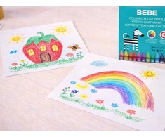 Bez Marki KREDKI KREATYWNE - Kredki Grafionowe 12 Kolorów + Kredka Tęczowa