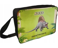 Bez Marki Krepšys ant peties Dinozaury Dimetrodon personalizowane imieniem