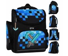 Bez Marki Kuprinė TORNISTER SZKOLNY DLA CHŁOPCA GRACZA KILOF MIECZ MINECRAFT KLASA 1-3