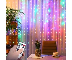 Bez Marki Kurtyna świetlna RGB 3x3m 300 diód LED pilot 8 try
