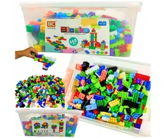 Bez Marki KŪRYBINIAI KONSTRUKCINIAI BLOKAI DIDELIS RINKINYS 668 EL VAIKAMS 3D KONTEINERIS 3+