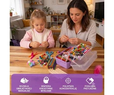 Bez Marki KŪRYBINIS RINKINYS VAIKAMS DARBŲ DARBAI MENINIS DYI 3300 Vnt.