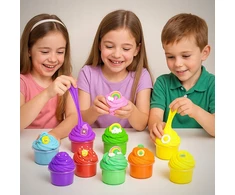 Bez Marki Kūrybinis "slime" rinkinys "pyragaičiai" vaikams su dekoracijomis