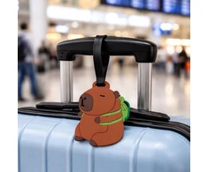Kelioninis Bez Marki Lagaminas Bagažo etiketė Kelionės ID Capybara Brown