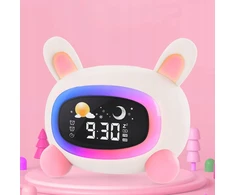 Bez Marki Laikrodis RABBIT Z DWIEMA ALARMAMI I BIAŁYM SZUMEM DO LEPSZEGO SNU