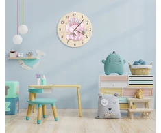 Bez Marki Laikrodis ścienny 30cm Boho Indianin Słonik dziecięcy