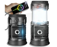 Bez Marki LAMPA LAMPKA TURYSTYCZNA akumuliatorius KEMPINGOWA SOLAR LED SKŁADANA POWERBANK