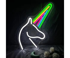 Bez Marki Lampa LED Neon Light Konik Vienaragis Znak LED Vienaragis kolorowy YDH