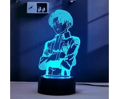 Bez Marki Lampa nocna Statuetka panelowa 3D Anime LED USB kolory Pultas 2x Panel