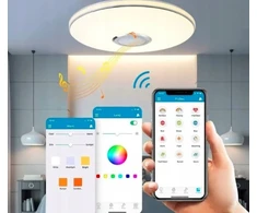 Lubinis šviestuvas Bez Marki LAMPA PLAFON NATYNKOWY RGB BLUETOOTH 60W ZMIENNA BARWA ŚWIATŁA Pultas