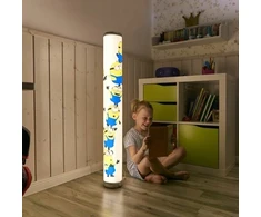 Bez Marki Lampa Podłogowa LED Minionki 103cm RGB 8 Kolorów Pilot Ściemniana