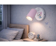 Bez Marki LAMPA ŚCIENNA KINKIET DZIECIĘCA LUMI DREAMS GU10 KOT POKÓJ DZIECKA NADRUK
