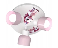 Bez Marki LAMPA SUFITOWA DZIECIĘCA LUMI DREAMS PLAFON 30cm UNICORN POKÓJ DZIECKA LED