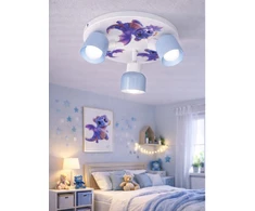 Bez Marki LAMPA SUFITOWA DZIECIĘCA LUMI DREAMS PLAFON 30cm E27 DRAGON POKÓJ DZIECKA