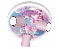 Bez Marki LAMPA SUFITOWA DZIECIĘCA LUMI DREAMS PLAFON 30cm UNICORN POKÓJ DZIECKA LED