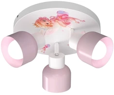 Bez Marki LAMPA SUFITOWA DZIECIĘCA LUMI DREAMS PLAFON 30cm WRÓŻKA POKÓJ DZIECKA LED