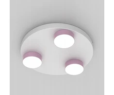 Lubinis šviestuvas Bez Marki LAMPA SUFITOWA LED PLAFON NA KOLE GX53 ŻYRANDOL LAMPA Baltai-ROŽINĖ