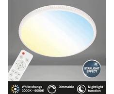 Bez Marki LAMPA SUFITOWA LED ŚCIEMNIANA Z PILOTEM GWIAZDAMI I KRYSZTAŁAMI