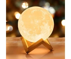 Bez Marki Lampka Księżyc 3D Mydethun 12 cm LED USB – Lampka Nocna su Regulacją
