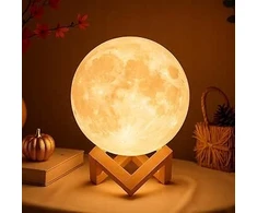 Bez Marki Lampka Księżyc 3D Mydethun 12 cm LED USB – Lampka Nocna su Regulacją