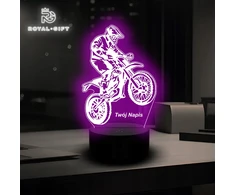 Bez Marki Lampka LED Motocross Cross Motor Pilot Enduro Grawer Usb Hobby Motocyklisty