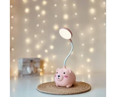Bez Marki LAMPKA NA BIURKO DO CZYTANIA LED Dla Dziewczynki Dla Dzieci Różowa