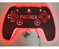 Bez Marki Lampka Nocna 3D Gamer PAD RGB Personalizowana su Pilotem Prezent dla Gracza
